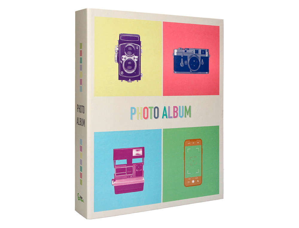 ALBUM DE FOTOS LIDERPAPEL ANEIS COM 20 FOLHAS AUTOADESIVAS
