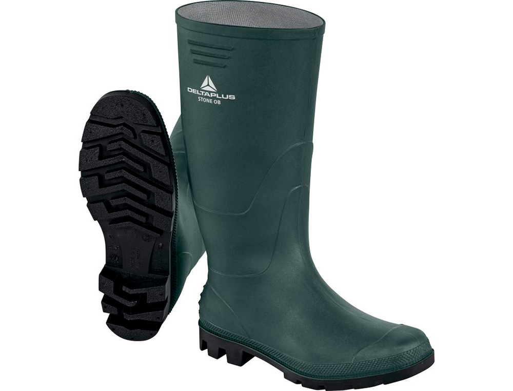 BOTAS DELTAPLUS DE SEGURANCA STONE PVC VERDE SOLA DE PITOES TAMANHO 44