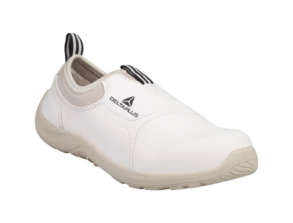 SAPATOS DE SEGURANCA DELTAPLUS MICROFIBRA PU SOLA PU MONO-DENSIDADE COR BRANCO TAMANHO 40
