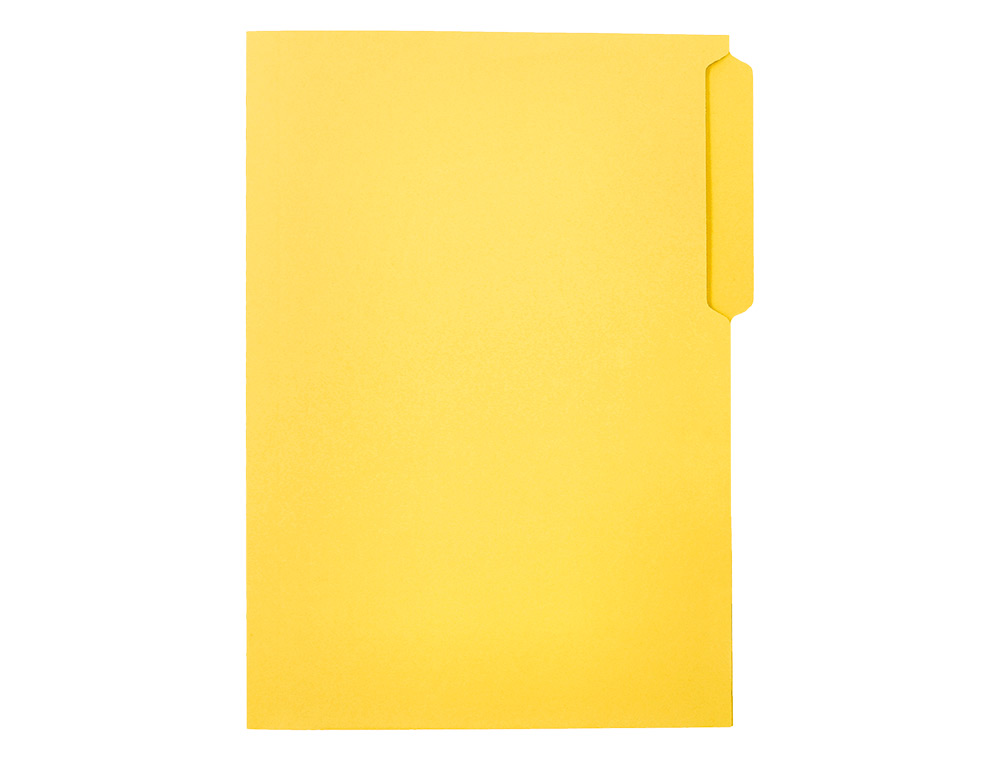 CLASSIFICADOR CARTOLINA LIDERPAPEL FOLIO PESTANA INFERIOR 240G/M2 AMARELO