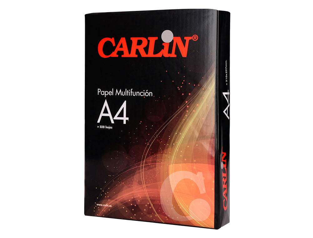 PAPEL FOTOCOPIA CARLIN DIN A4 75 GR EMBALAGEM DE 500 FOLHAS