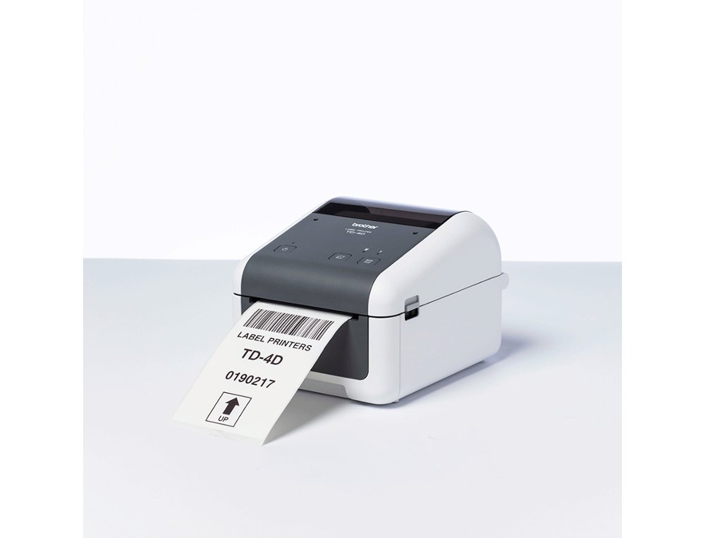 IMPRESSORA DE ETIQUETAS E TICKETS BROTHER TD4210D TERMICA USB 2.0 TIPO B ATE 127 MM/S LARGURA MAXIMA ETIQUETA 104 MM