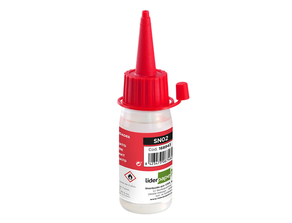 COLA SILICONE LIQUIDA LIDERPAPEL PARA MANUALIDADES FRASCO DE 30 ML