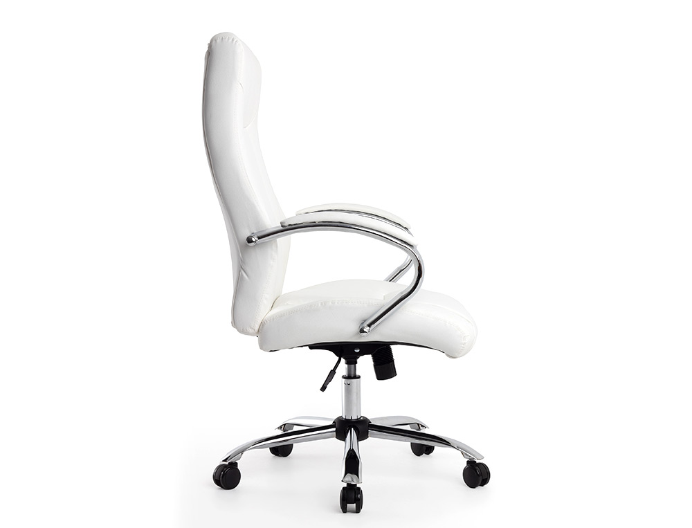 CADEIRA DE DIRECAO Q-CONNECT VERONA IMIT DE PELE BASE METAL ALT MAX 1210 MM LARG 650 MM PROF 730 MM RODAS PREMIUM COR BR
