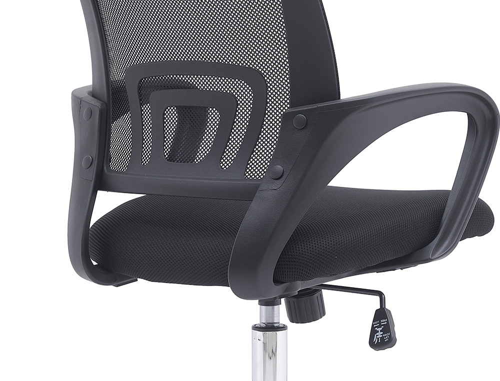 CADEIRA DE ESCRITORIO Q-CONNECT SIENA MALHA BASE METALICA ALT MAX 1000 MM LARG 560 MM PROF 570 MM RODAS PREMIUM COR PRET