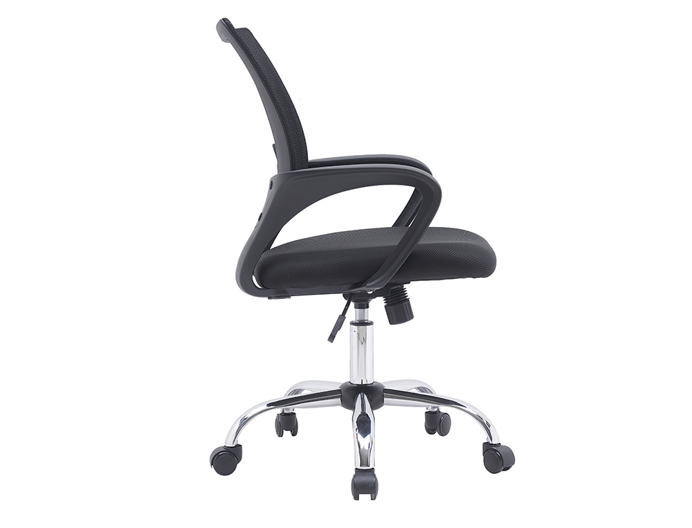 CADEIRA DE ESCRITORIO Q-CONNECT SIENA MALHA BASE METALICA ALT MAX 1000 MM LARG 560 MM PROF 570 MM RODAS PREMIUM COR PRET