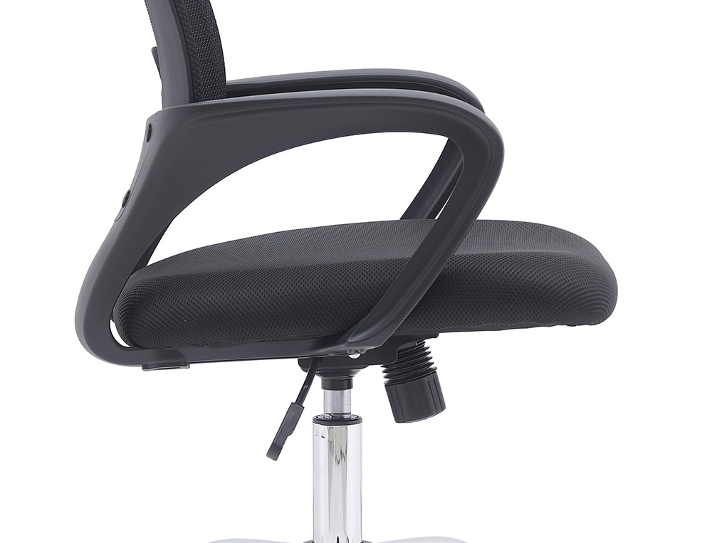 CADEIRA DE ESCRITORIO Q-CONNECT SIENA MALHA BASE METALICA ALT MAX 1000 MM LARG 560 MM PROF 570 MM RODAS PREMIUM COR PRET