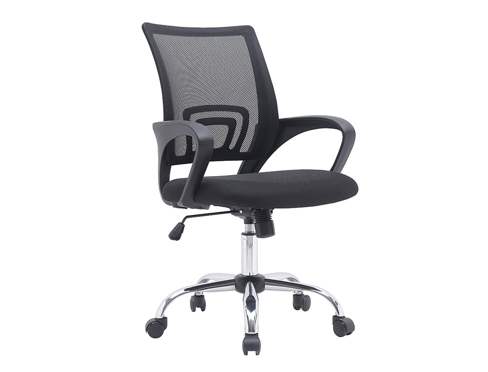 CADEIRA DE ESCRITORIO Q-CONNECT SIENA MALHA BASE METALICA ALT MAX 1000 MM LARG 560 MM PROF 570 MM RODAS PREMIUM COR PRET