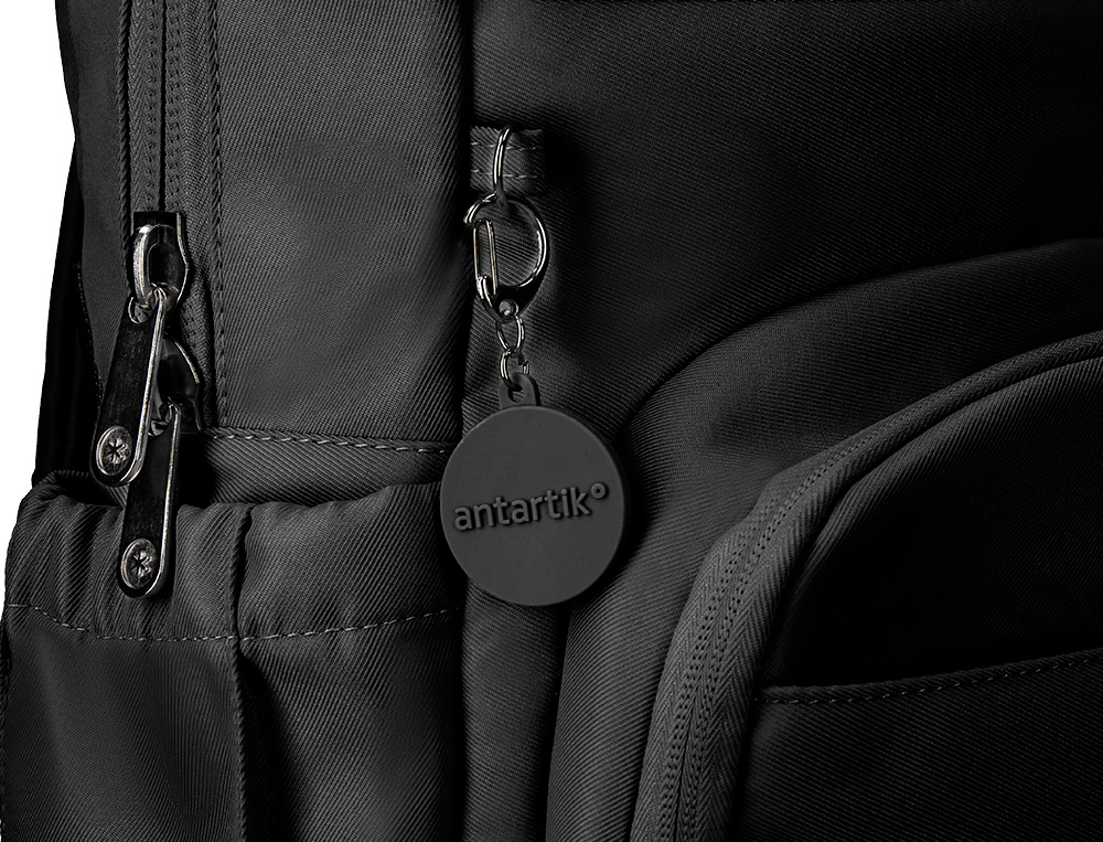 MOCHILA ANTARTIK DESIGN CASUAL COM ASA MULTIBOLSO COR PRETO 410X120X290 MM