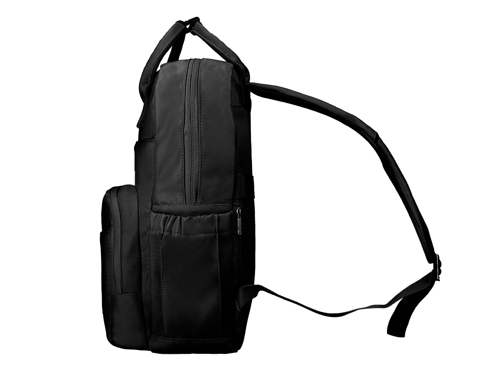 MOCHILA ANTARTIK DESIGN CASUAL COM ASA MULTIBOLSO COR PRETO 410X120X290 MM