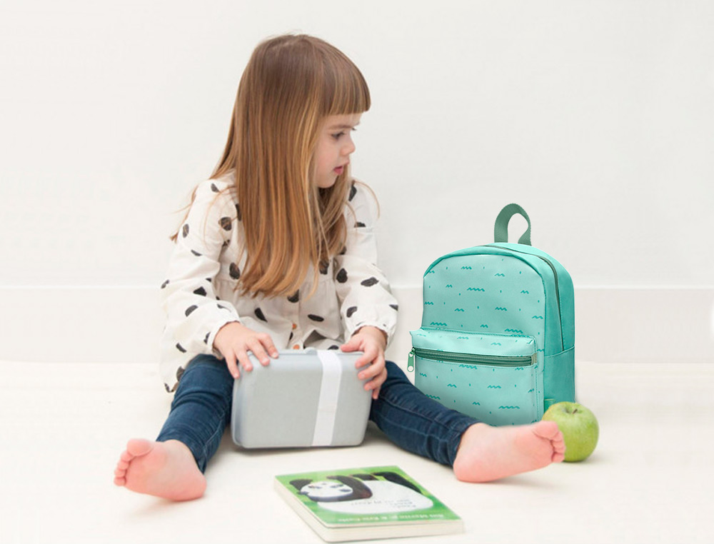 MOCHILA PREESCOLAR LIDERPAPEL INFANTIL DESENHO VERDE 210X115X250 MM