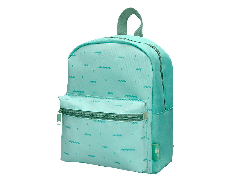 MOCHILA PREESCOLAR LIDERPAPEL INFANTIL DESENHO VERDE 210X115X250 MM