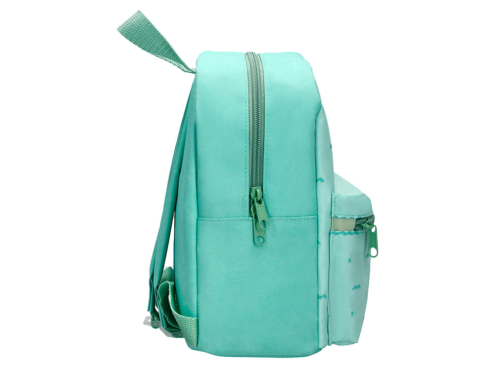 MOCHILA PREESCOLAR LIDERPAPEL INFANTIL DESENHO VERDE 210X115X250 MM