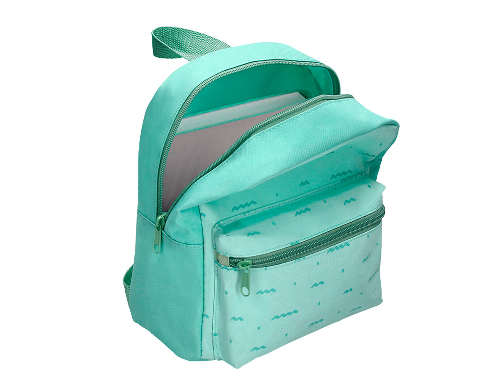 MOCHILA PREESCOLAR LIDERPAPEL INFANTIL DESENHO VERDE 210X115X250 MM