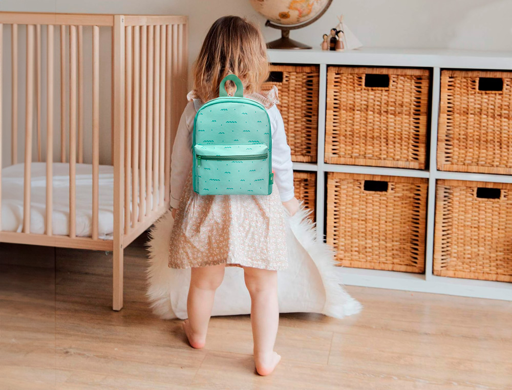 MOCHILA PREESCOLAR LIDERPAPEL INFANTIL DESENHO VERDE 210X115X250 MM