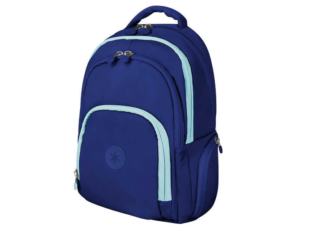 MOCHILA ANTARTIK MULTIBOLSO 19L COMPARTIMENTO PARA PORTATIL E TABLET COR AZUL 450X160X300 MM