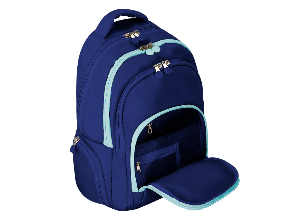 MOCHILA ANTARTIK MULTIBOLSO 19L COMPARTIMENTO PARA PORTATIL E TABLET COR AZUL 450X160X300 MM