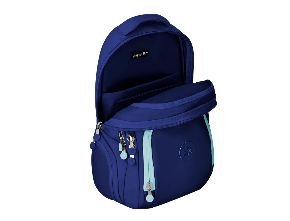 MOCHILA ANTARTIK MULTIBOLSO 19L COMPARTIMENTO PARA PORTATIL E TABLET COR AZUL 450X160X300 MM
