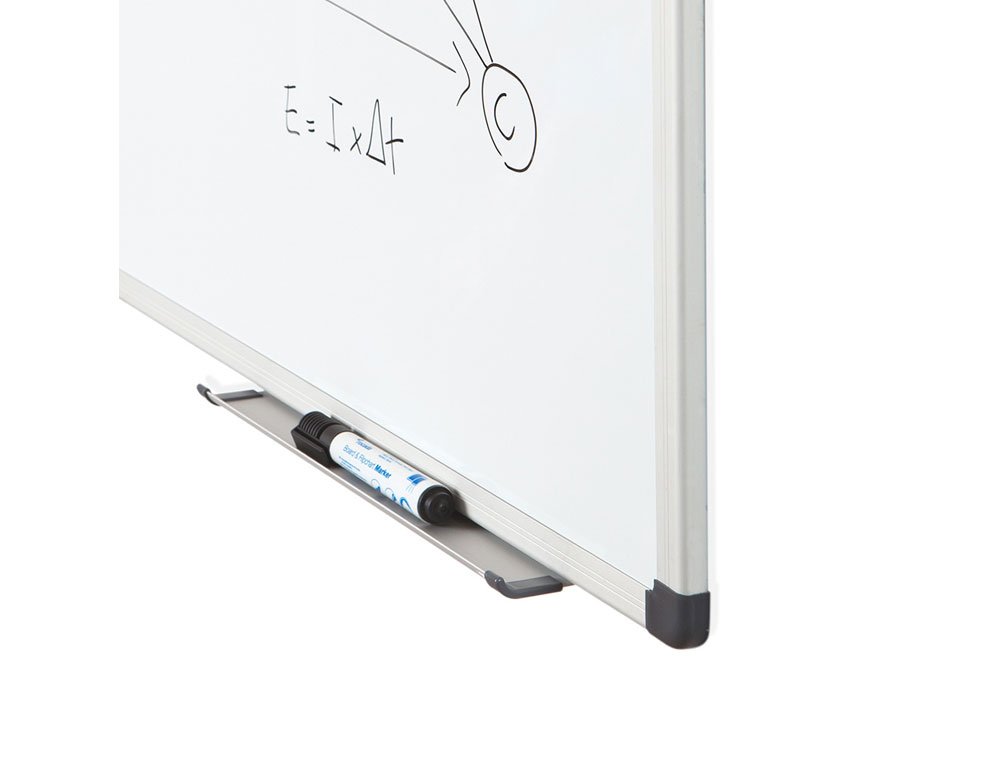 QUADRO BRANCO ROCADA LACADO MAGNETICO MOLDURA ALUMINIO COM CANTOS 100X200 CM