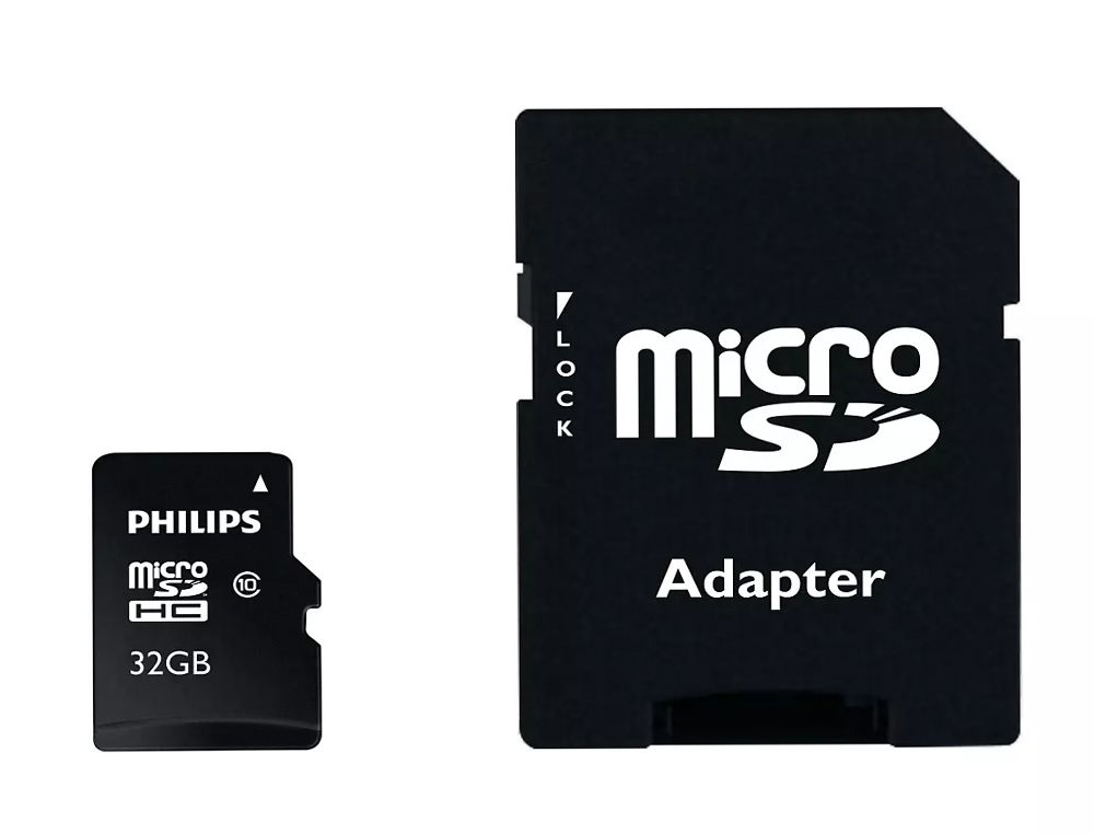 CARTAO DE MEMORIA SDHC MICRO PHILIPS 32GB CLASS 10 COM ADAPTADOR