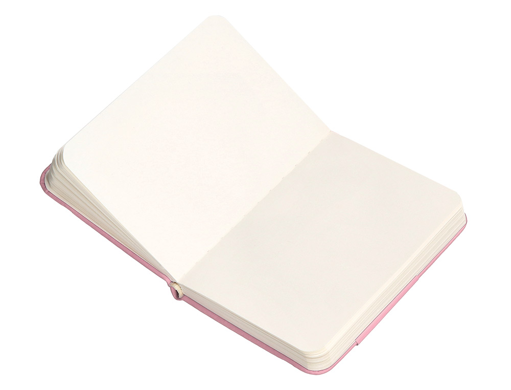 CADERNO COM ELASTICO ANTARTIK NOTES CAPA DURA A7 LISO ROSA PASTEL 80 FOLHAS 80 GR FSC