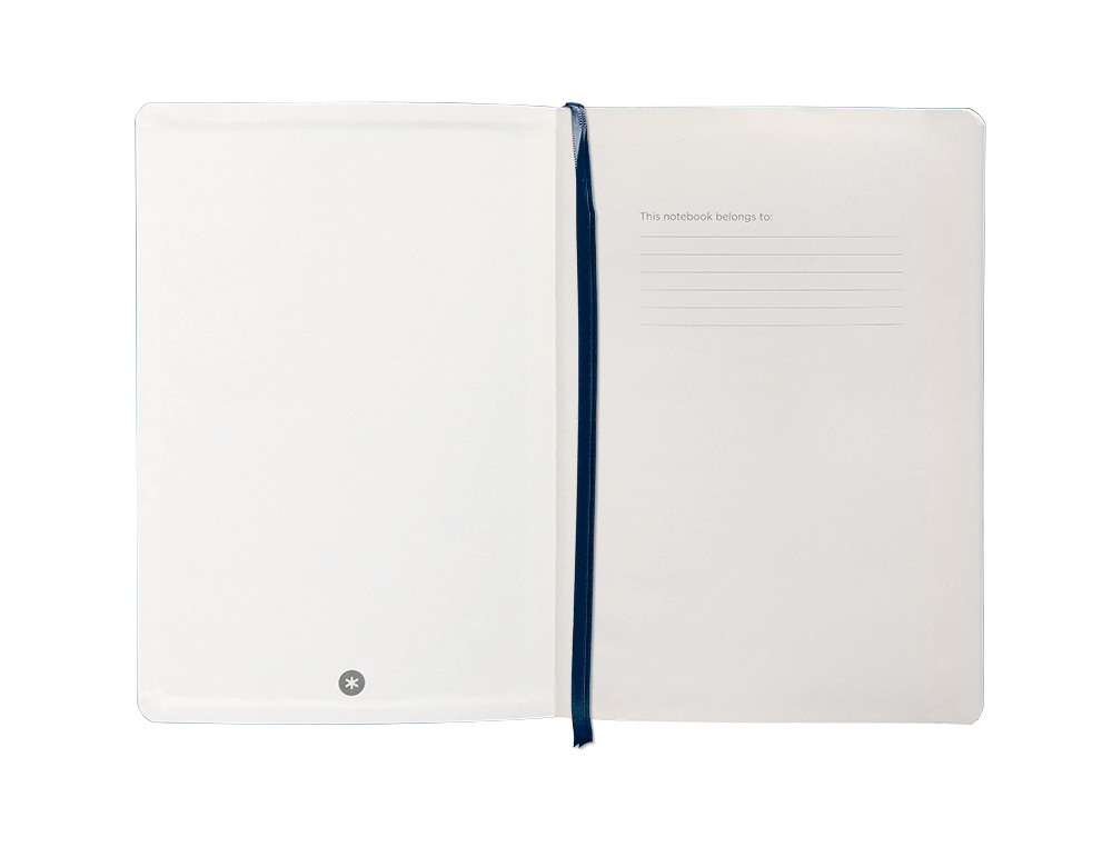 CADERNO COM ELASTICO ANTARTIK NOTES CAPA MOLE A5 LISO AZUL MARINHO 80 FOLHAS 80 GR FSC