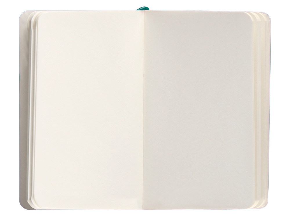 CADERNO COM ELASTICO ANTARTIK NOTES CAPA MOLE A6 LISO VERDE AGUA-MARINHA 100 FOLHAS 80 GR FSC