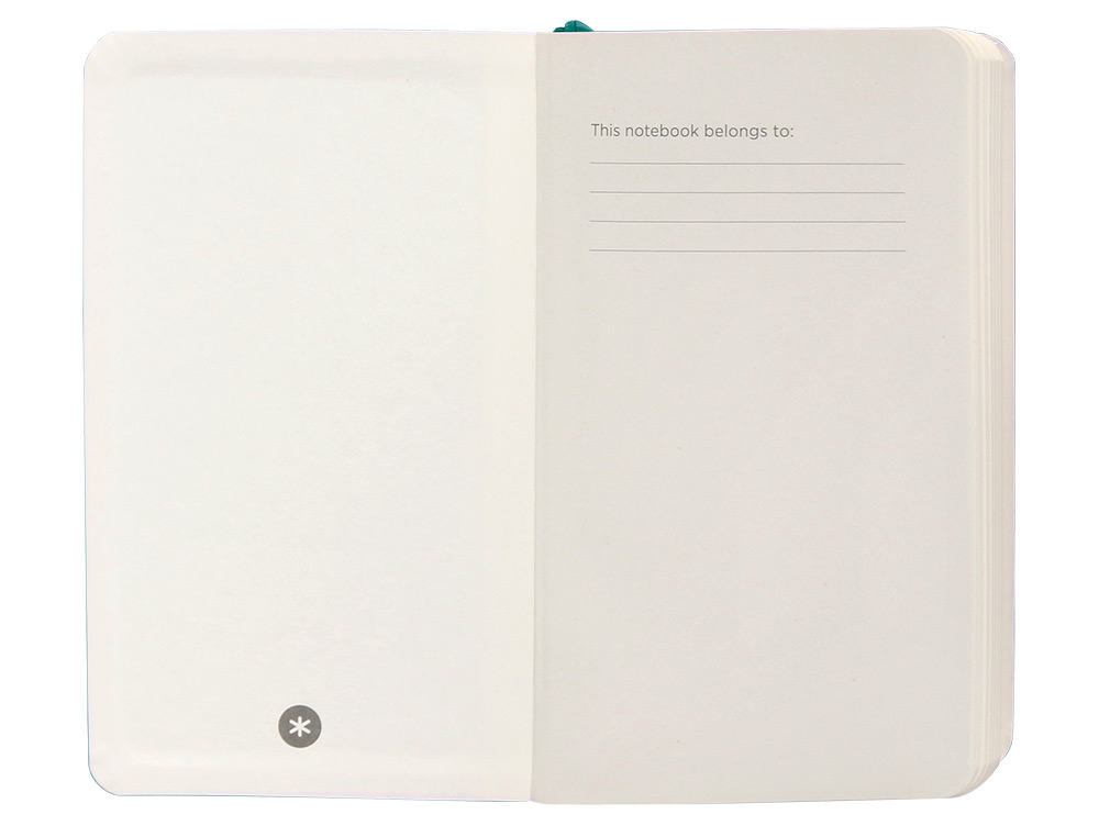 CADERNO COM ELASTICO ANTARTIK NOTES CAPA MOLE A6 LISO VERDE AGUA-MARINHA 100 FOLHAS 80 GR FSC