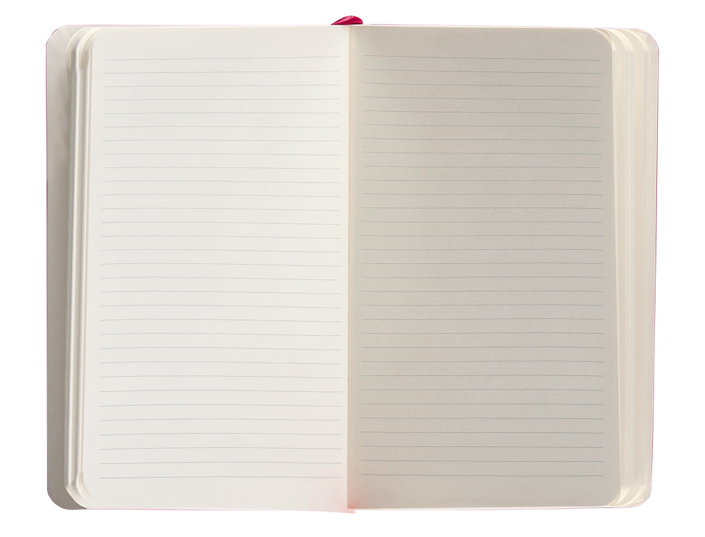 CADERNO COM ELASTICO ANTARTIK NOTES CAPA MOLE A6 PAUTADO FUCSIA 100 FOLHAS 80 GR FSC