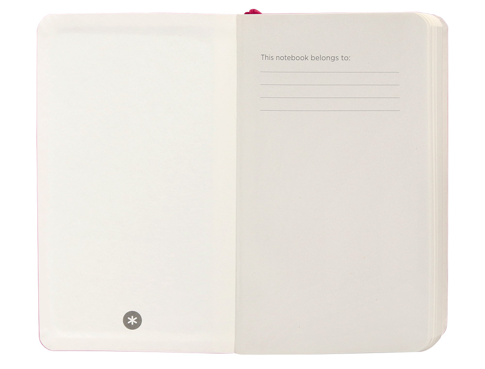 CADERNO COM ELASTICO ANTARTIK NOTES CAPA MOLE A6 PAUTADO FUCSIA 100 FOLHAS 80 GR FSC