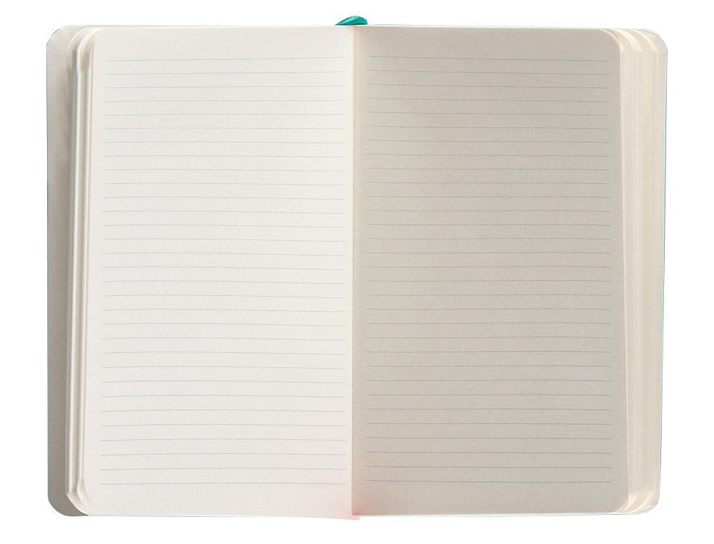 CADERNO COM ELASTICO ANTARTIK NOTES CAPA MOLE A6 PAUTADO TURQUESA 100 FOLHAS 80 GR FSC