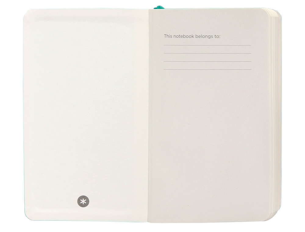 CADERNO COM ELASTICO ANTARTIK NOTES CAPA MOLE A6 PAUTADO TURQUESA 100 FOLHAS 80 GR FSC