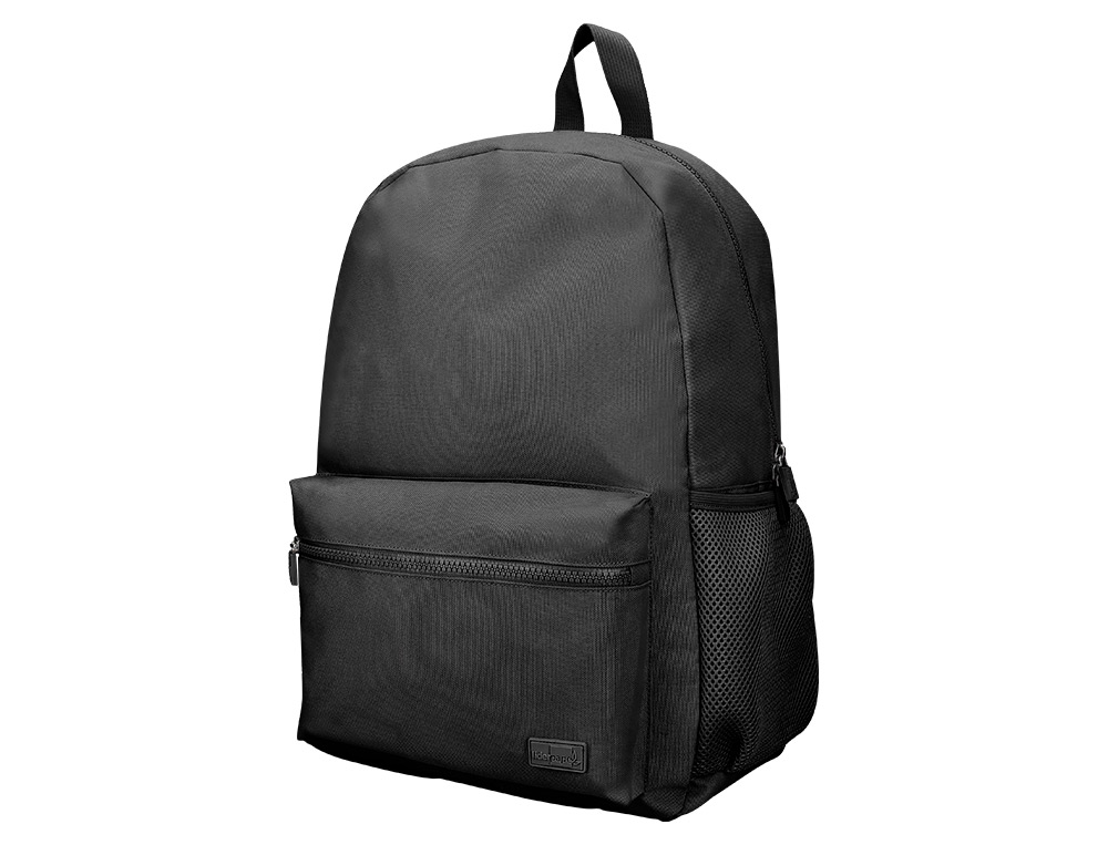 MOCHILA ESCOLAR LIDERPAPEL BOLSO LATERAL ELASTICO COR PRETO 400X125X300 MM