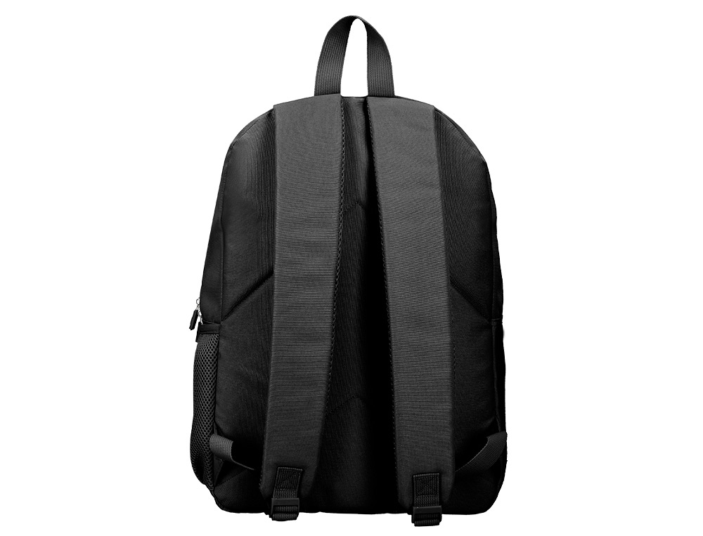 MOCHILA ESCOLAR LIDERPAPEL BOLSO LATERAL ELASTICO COR PRETO 400X125X300 MM