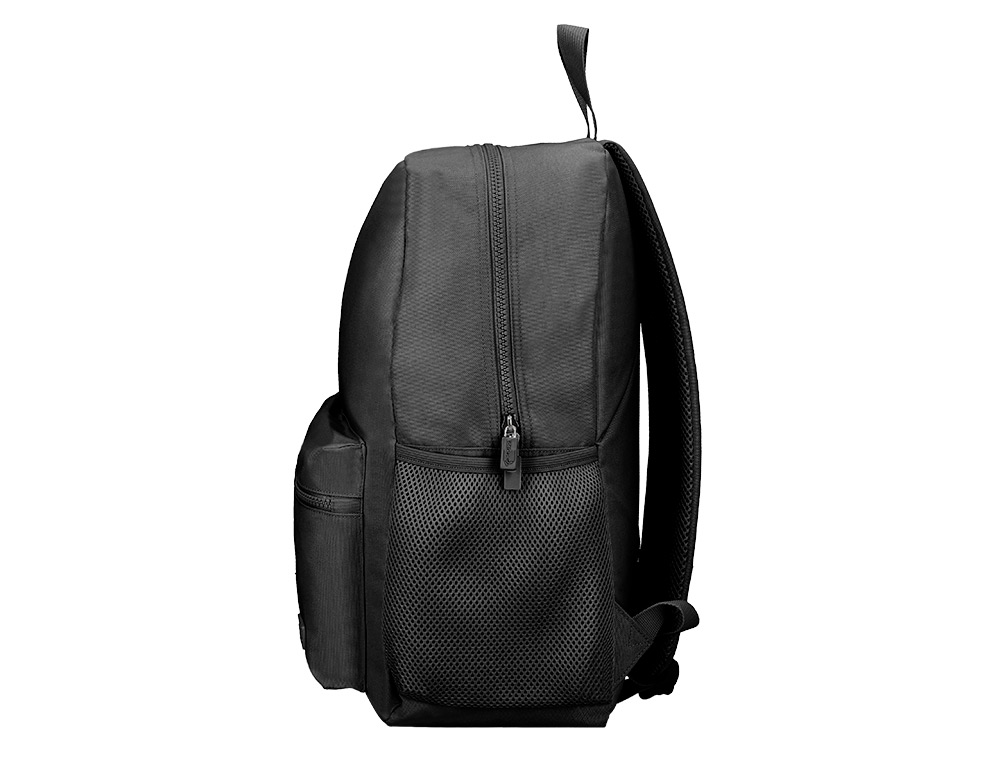 MOCHILA ESCOLAR LIDERPAPEL BOLSO LATERAL ELASTICO COR PRETO 400X125X300 MM