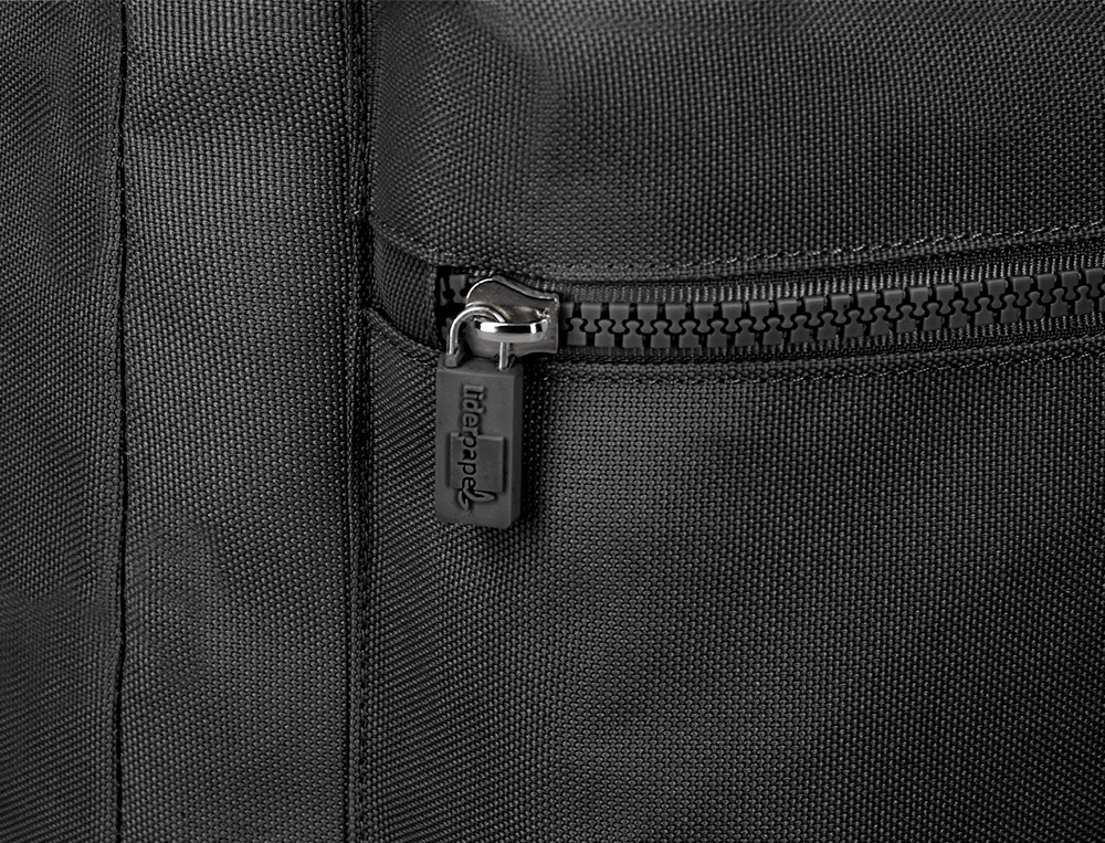 MOCHILA ESCOLAR LIDERPAPEL BOLSO LATERAL ELASTICO COR PRETO 400X125X300 MM