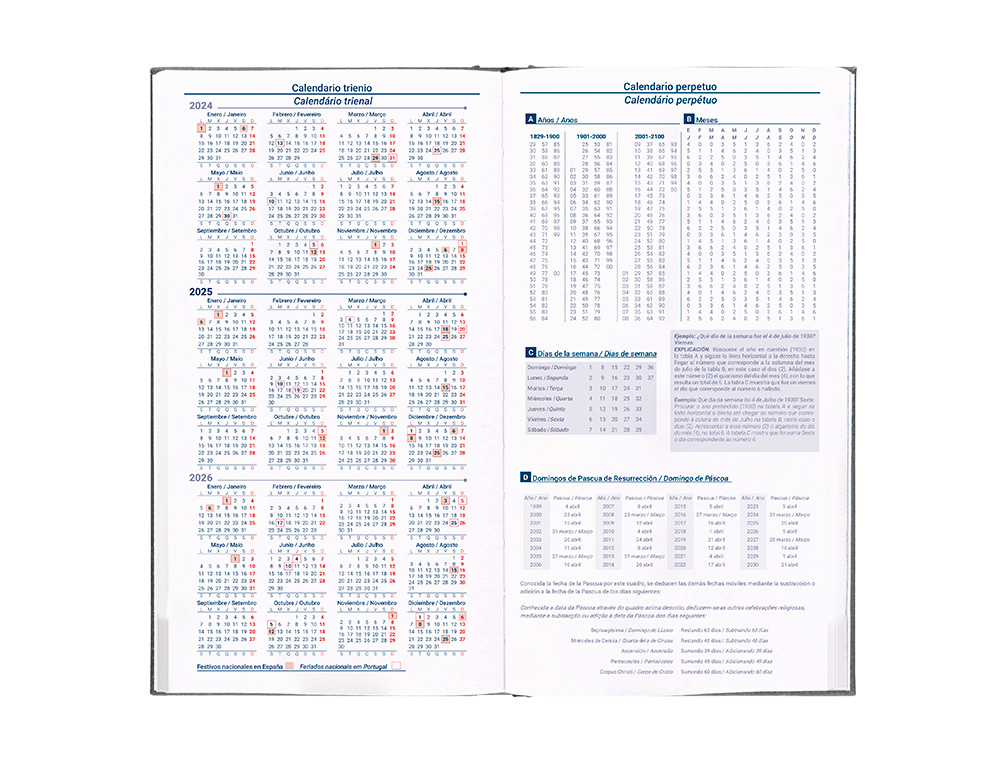AGENDA ENCADERNADA LIDERPAPEL CRETA 8X15 2025 SEMANA VISTA COR PRETO PAPEL 70 GR