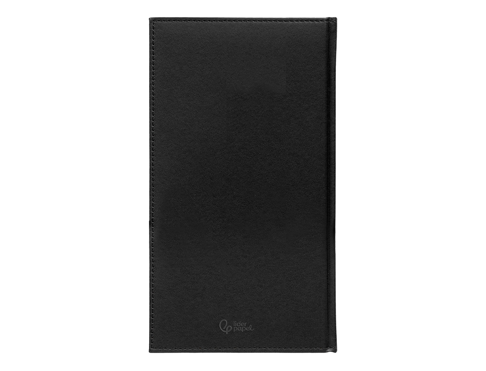 AGENDA ENCADERNADA LIDERPAPEL CRETA 8X15 2025 SEMANA VISTA COR PRETO PAPEL 70 GR