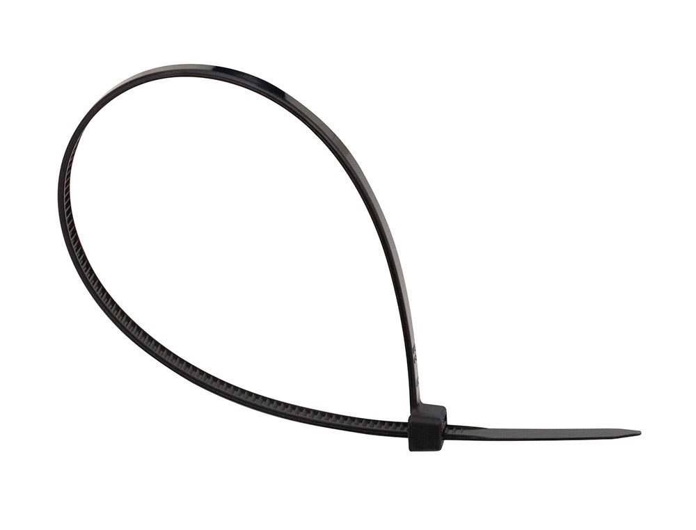 ABRACADEIRA Q-CONNECT COR PRETO 200X3,6 MM BOLSA DE 100 UNIDADES