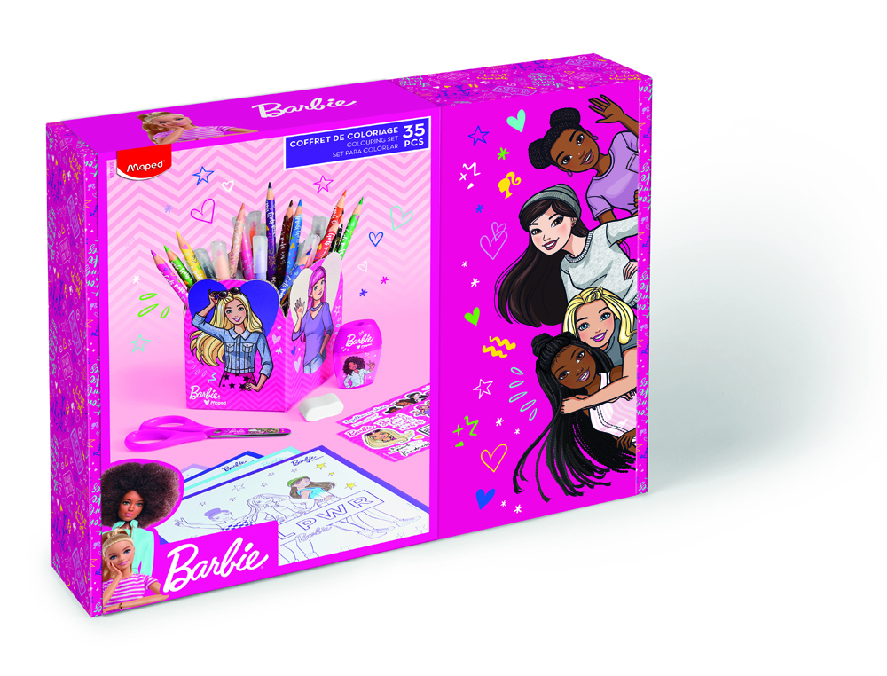 CAIXA OFERTA MAPED BARBIE 35 PECAS
