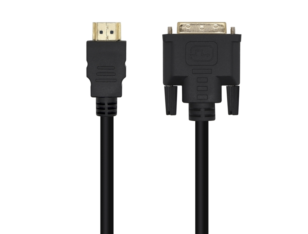CABO AISENS DVI PARA HDMI DVI18+1/M-HDMI A/M FULL HD COR PRETO COMPRIMENTO 1,8 M