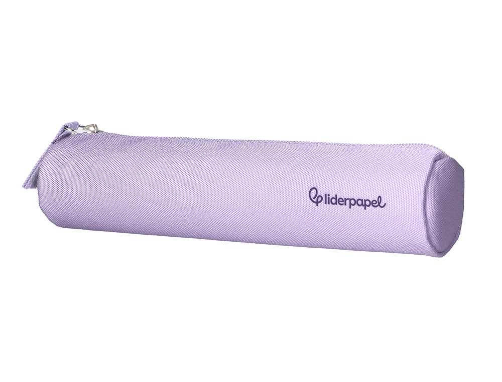 ESTOJO ESCOLAR LIDERPAPEL CILINDRICO ESTREITO 220X45 MM AZUL MARINHO
