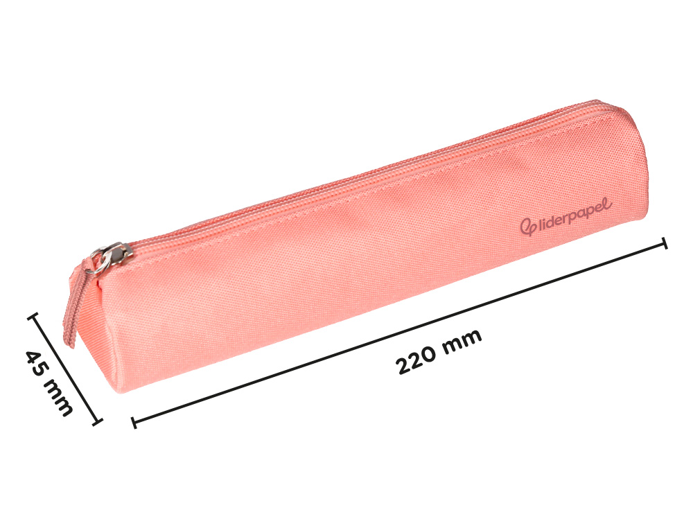 ESTOJO ESCOLAR LIDERPAPEL CILINDRICO ESTREITO 220X45 MM VERDE