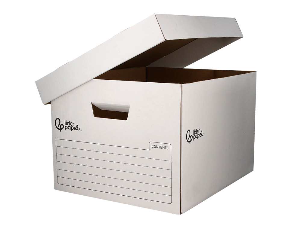 CAIXA PARA ARQUIVO DEFINITIVO LIDERPAPEL CARTAO 100% RECICLADO AUTOMATICA PARA 4 CAIXAS ARQUIVO DEF. FOLIO 430X383X265MM