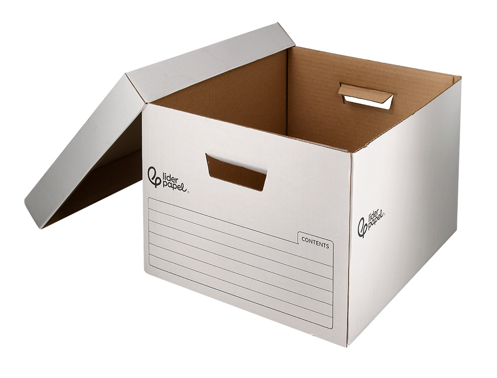 CAIXA PARA ARQUIVO DEFINITIVO LIDERPAPEL CARTAO 100% RECICLADO AUTOMATICA PARA 4 CAIXAS ARQUIVO DEF. FOLIO 430X383X265MM