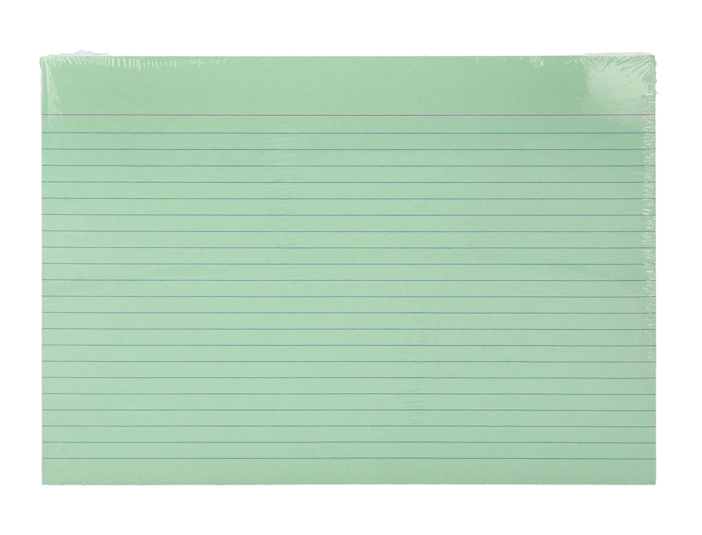 CARTAO LIDERPAPEL PARA ESTUDAR PAUTADO CARTOLINA DE CORES 180 GR 160X220MM EMBALAGEM DE 200 UNIDADES