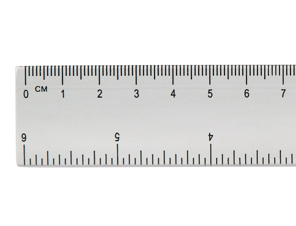 REGUA PLASTICO CRISTAL LIDERPAPEL TRANSPARENTE 15 CM