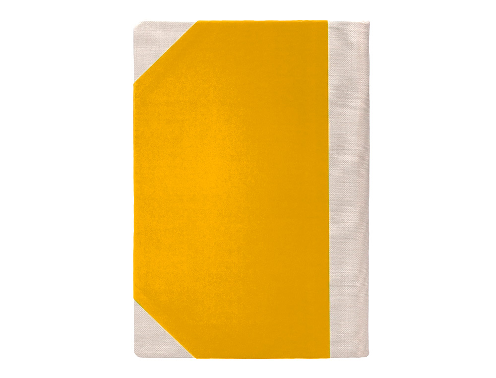 LIVRO DE CARTAO COSIDO FERNANDES FLECHA DIN A6+ LISO 50 FOLHAS 100 GR AMARELO