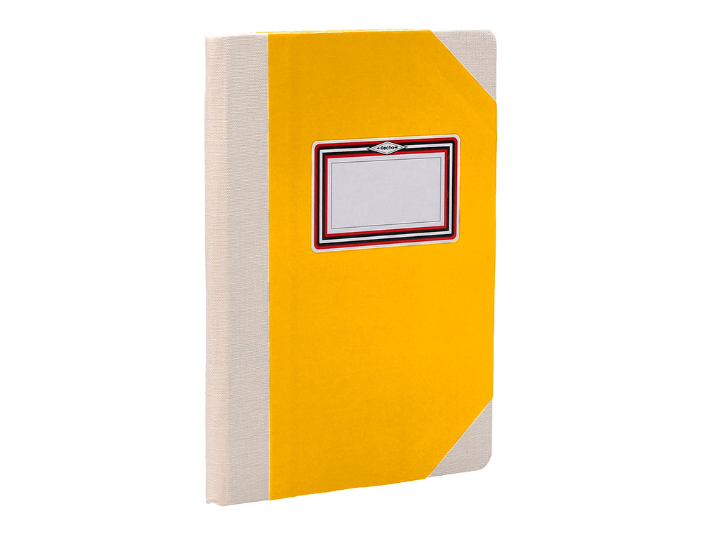 LIVRO DE CARTAO COSIDO FERNANDES FLECHA DIN A6+ LISO 50 FOLHAS 100 GR AMARELO