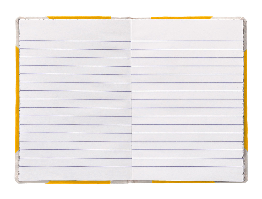 LIVRO DE CARTAO COSIDO FERNANDES FLECHA DIN A6+ LISO 50 FOLHAS 100 GR AMARELO
